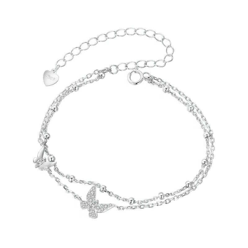 Butterfly bracelet in sterling silver