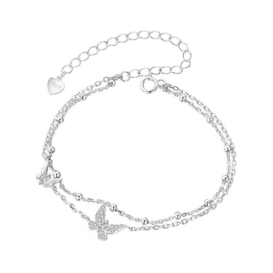 Butterfly bracelet in sterling silver