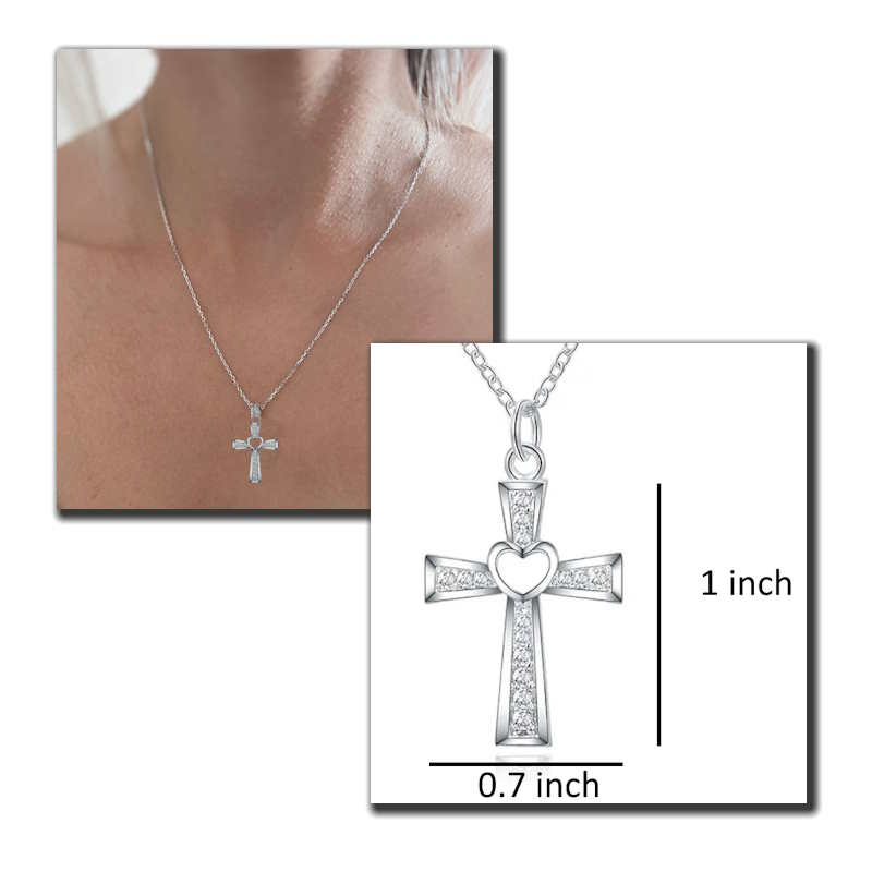 Delicate Sterling Silver Cross Necklace