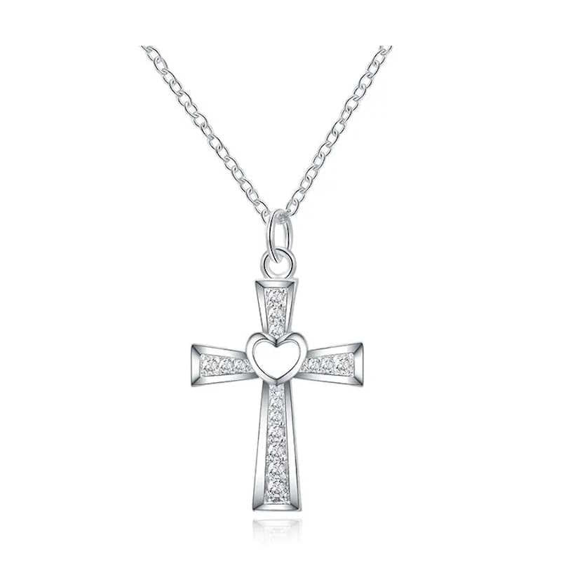 Delicate Sterling Silver Cross Necklace